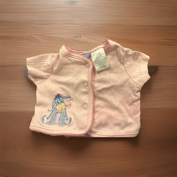 Other - Vintage Wonderful World Of Walt Disney Pink Eeyore Jacket‎ Preemie 90's